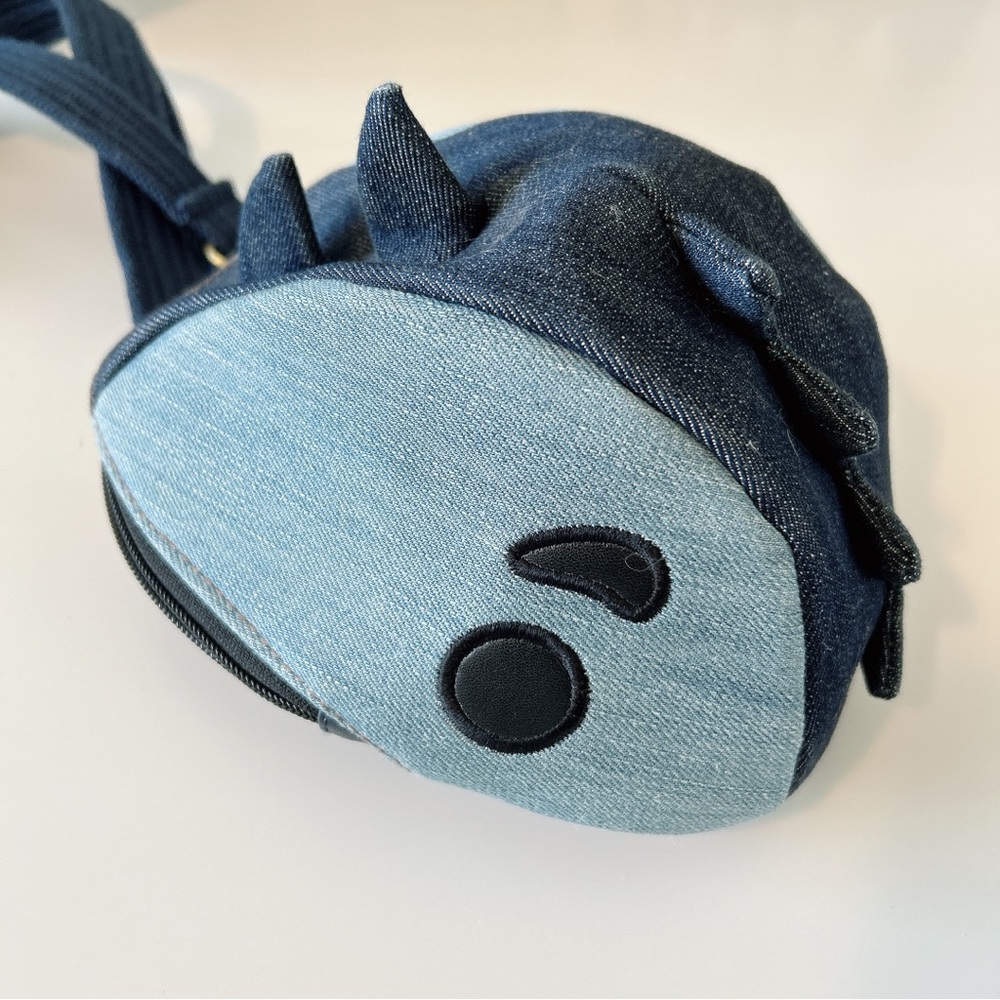 Denim Dinosaur Crossbody Camera Bag